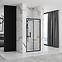 Duschtür Rapid Fold 80x195 black Rea K6418,7