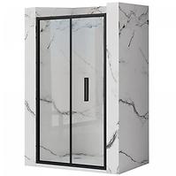 Duschtür Rapid Fold 90x195 black Rea K6418