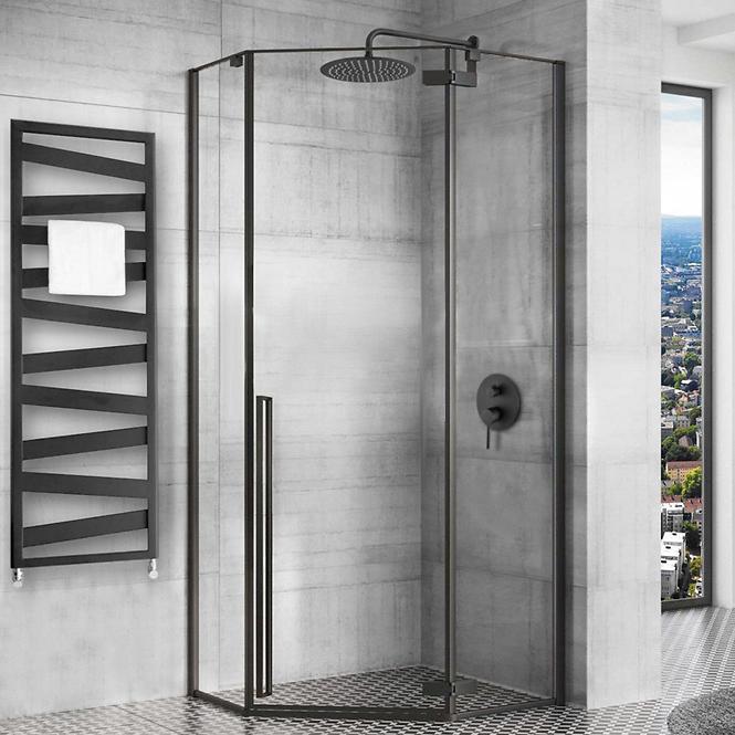 Duschkabine Diamond Rea K5623 100x100x195 black