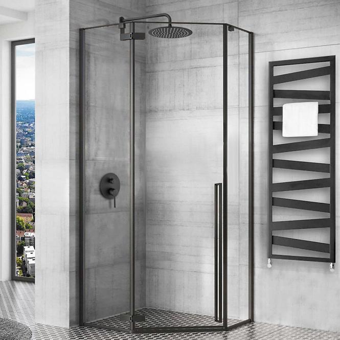 Duschkabine Diamond Rea K5623 100x100x195 black
