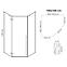 Duschkabine Diamond Rea K6616 100x100x195 gold,2