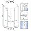 Duschkabine Fold N2 Rea K9991 90x90x190 chrom,2