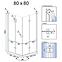 Duschkabine Fold N2 Rea K9990 80x80x190 chrom,2
