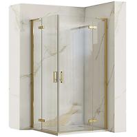 Duschkabine Hugo Rea K6609 90x90x200,5 gold brush