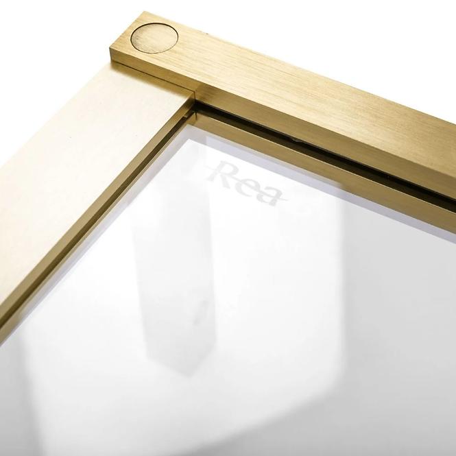 Duschkabine Hugo Rea K6609 90x90x200,5 gold brush