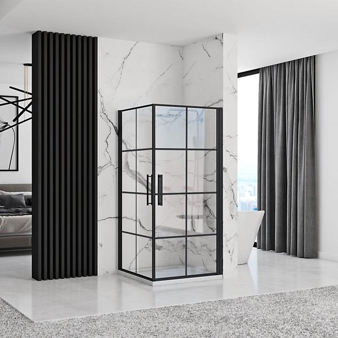 Duschkabine Rubik Rea K9231 90x90x195 black