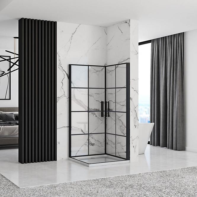 Duschkabine Rubik Rea K9231 90x90x195 black
