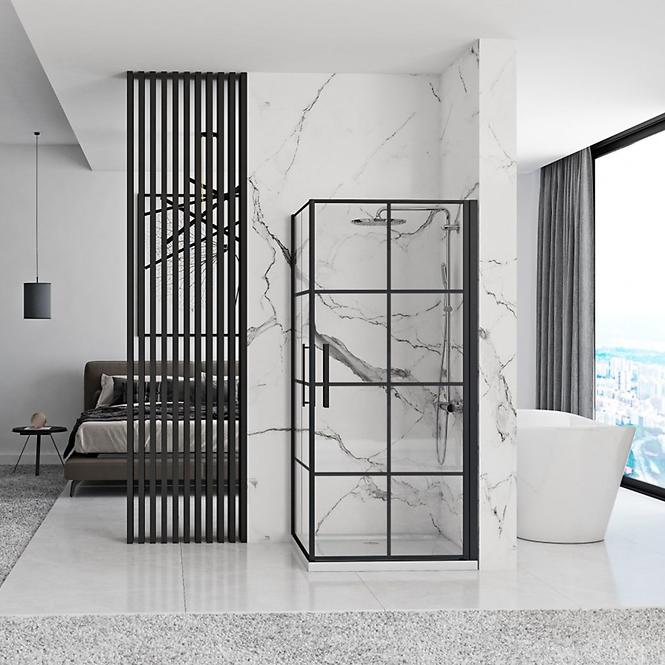 Duschkabine Rubik Rea K9231 90x90x195 black