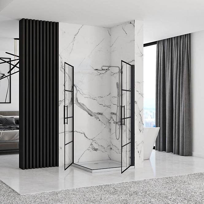 Duschkabine Rubik Rea K9231 90x90x195 black