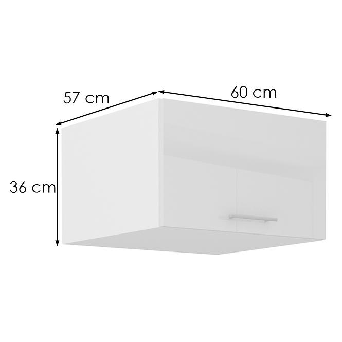 36ZL+KUCHYŇ. SKŘÍŇKA LARA 60 NAGU-36 1F MDF BÍLÁ LESK,2