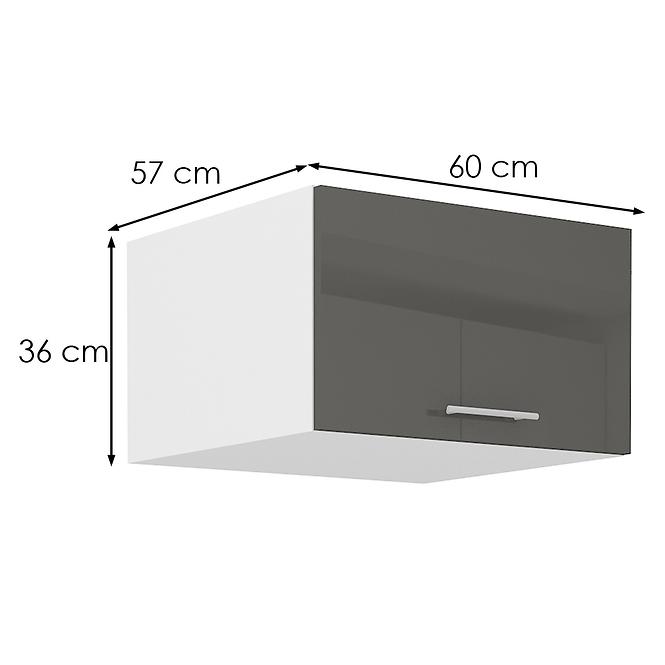 36ZL+KUCHYŇ. SKŘÍŇKA LARA 60 NAGU-36 1F MDF ŠEDÁ LESK,2