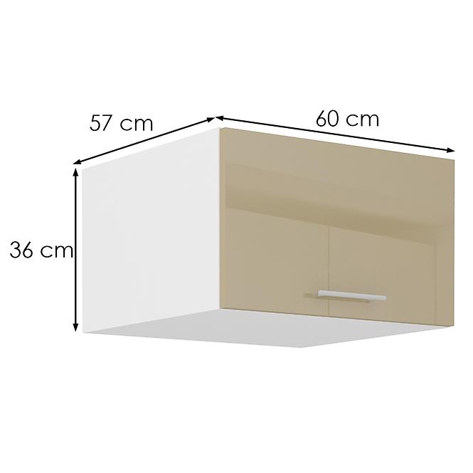36ZL+KUCHYŇ. SKŘÍŇKA LARA 60 NAGU-36 1F MDF CAPPUCINO LESK,2