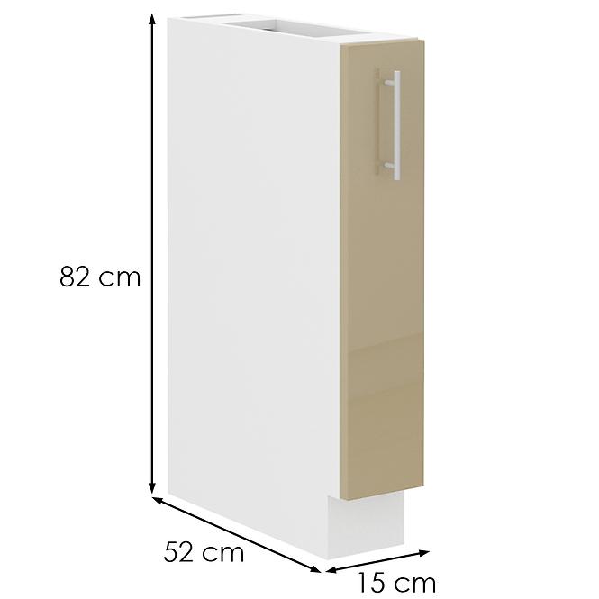 36ZL+KUCHYŇ. SKŘÍŇKA LARA 30D CARGO BB MDF BÍLÁ LESK,2