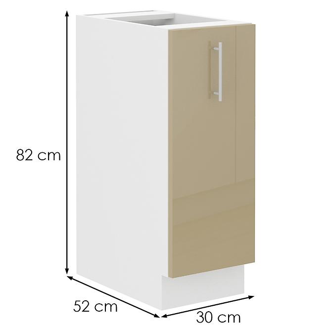 36ZL+KUCHYŇ. SKŘÍŇKA LARA 30D CARGO BB MDF CAPPUCINO LESK,2