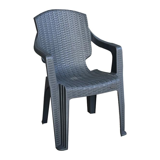 Stuhl aus Kunststoff Infinit grauer