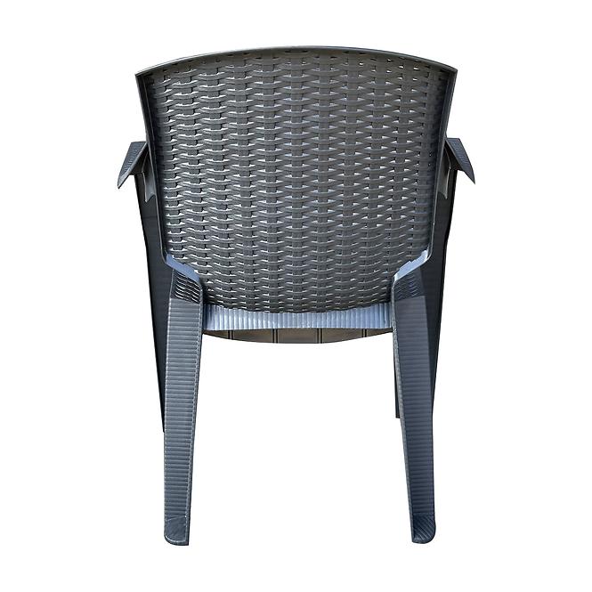 Stuhl aus Kunststoff Infinit grauer