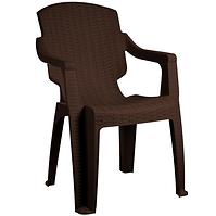 Stuhl aus Kunststoff Infinity brauner