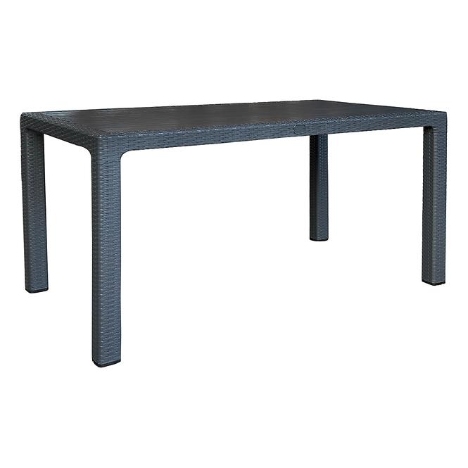 Tisch aus Kunststoff Infinity 140x90 cm grauer