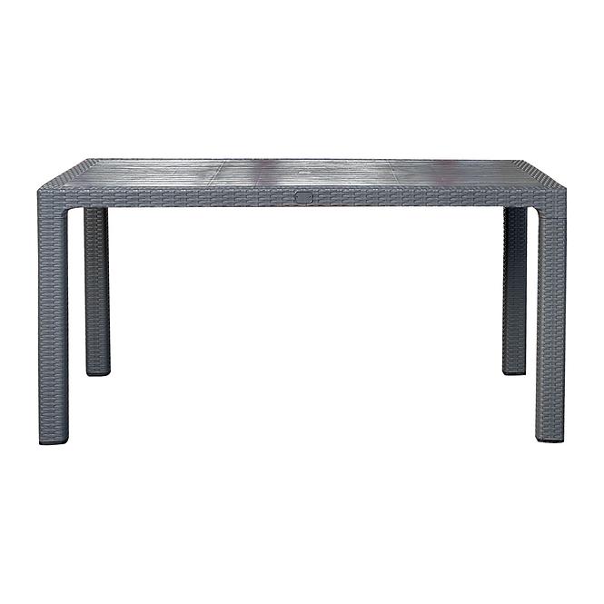 Tisch aus Kunststoff Infinity 140x90 cm grauer