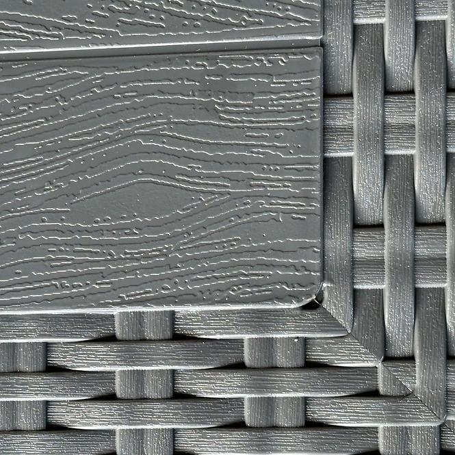 Tisch aus Kunststoff Infinity 140x90 cm grauer