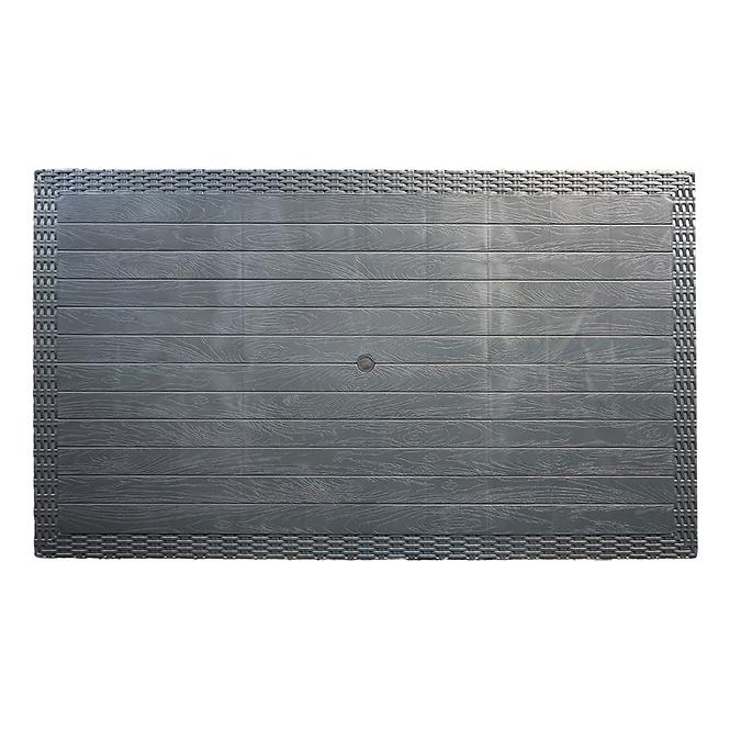 Tisch aus Kunststoff Infinity 140x90 cm grauer