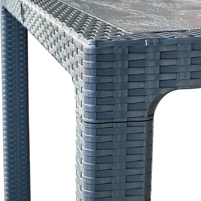 Tisch aus Kunststoff Infinity 140x90 cm grauer