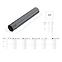 Fallrohr 64-107 Stahl 90 mm 1 m Bryza verzinkt,2