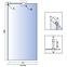 Duschwand Walk-in Aero ˝N˝ Rea K7552 80x195 chrom,2