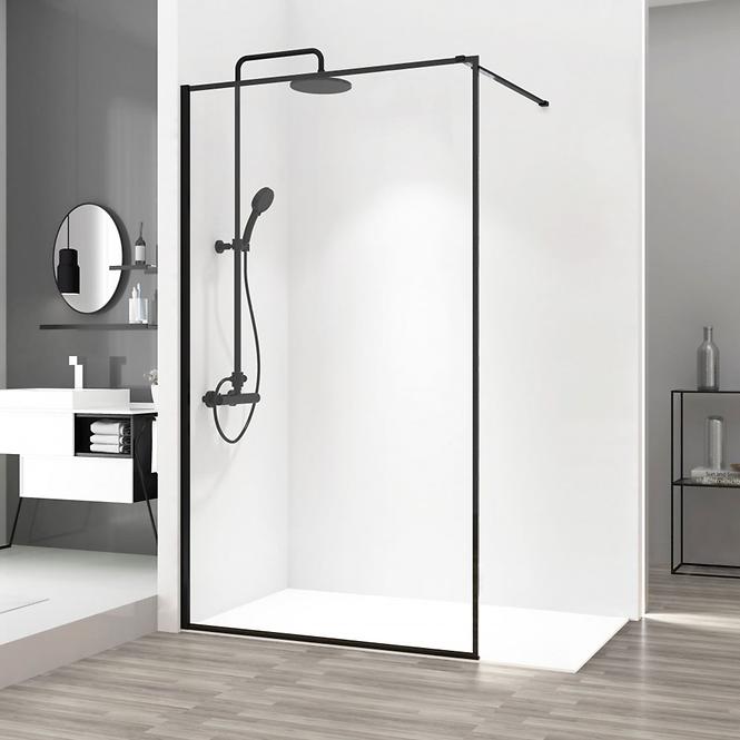 Duschwand Walk-in Bler Rea K7631 120x195 black