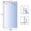 Duschwand Walk-in Aero ˝N˝ Rea K7840 70x195 chrom,2