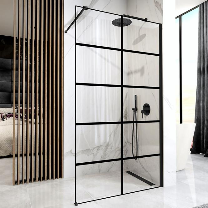 Duschwand Walk-in Bler-1 Rea K7953 90x195 black