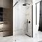 Duschwand Walk-in Aero Rea K7580 80x195 black,4