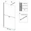 Duschwand Walk-in Aero Rea K7581 90x195 black,2