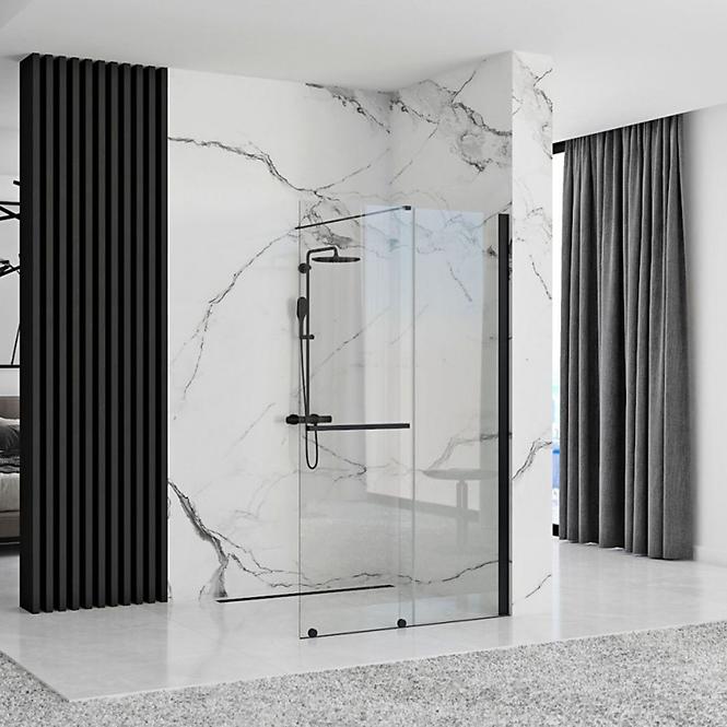 Duschwand Walk-in Cortis Rea K8880 120x200 black