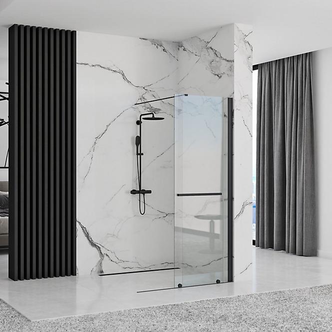 Duschwand Walk-in Cortis Rea K8880 120x200 black