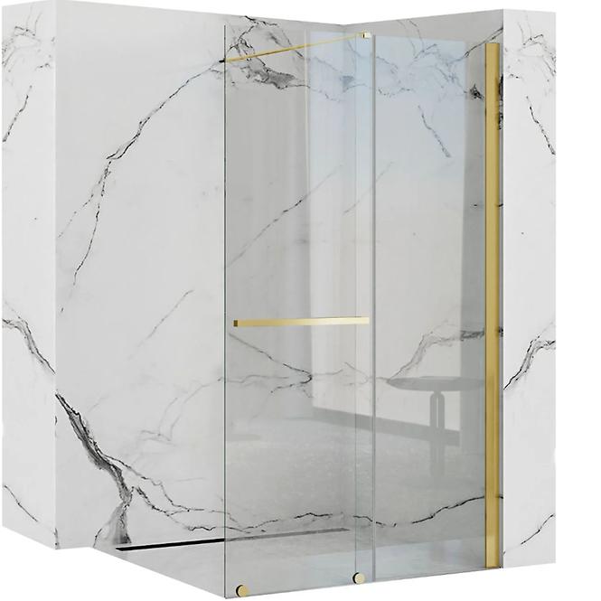 Duschwand Walk-in Cortis Rea K8484 100x200 gold