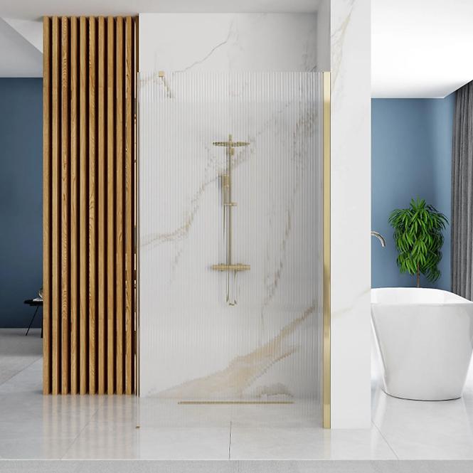 Duschwand Walk-in Aero Intimo Rea K4126 100x200 gold brush