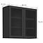 Küchenschrank Siena schwarze Matte 80gs-72 2f,2