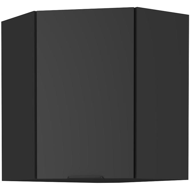 Küchenschrank Siena schwarze Matte 60x60 Gn-72 1f (45°)