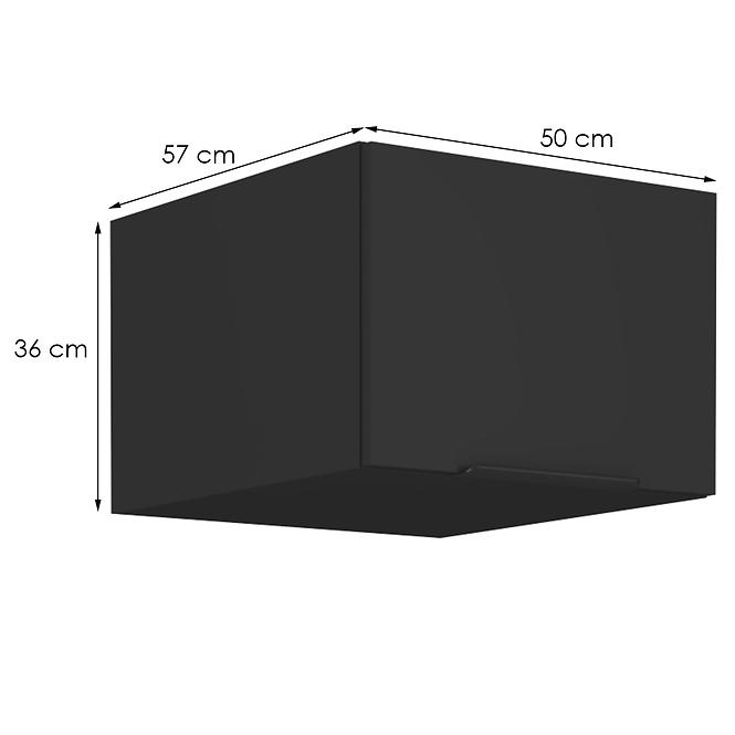 Küchenschrank Siena schwarze Matte 50 Nagu-36 1f