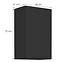 Küchenschrank Siena schwarze Matte 45g-72 1f,2