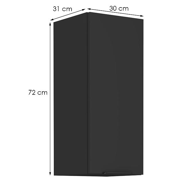 Küchenschrank Siena schwarze Matte 30g-72 1f