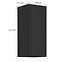 Küchenschrank Siena schwarze Matte 30g-72 1f,2