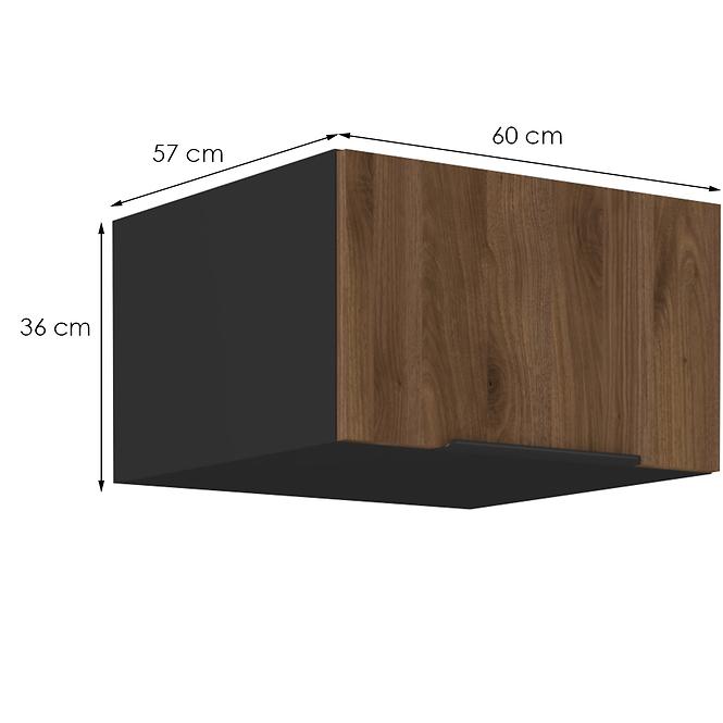 Küchenschrank Monza nuss okapi 60 Nagu-36 1f