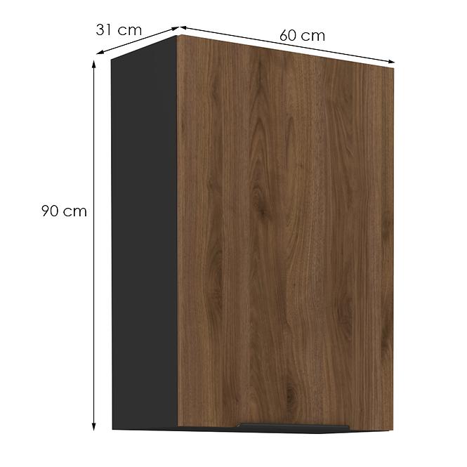 Küchenschrank Monza nuss okapi 60g-90 1f