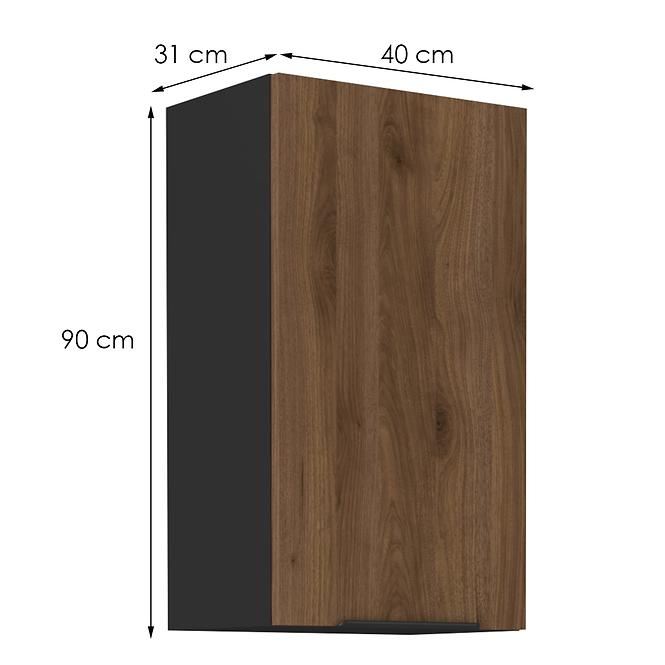 Küchenschrank Monza nuss okapi 40g-90 1f