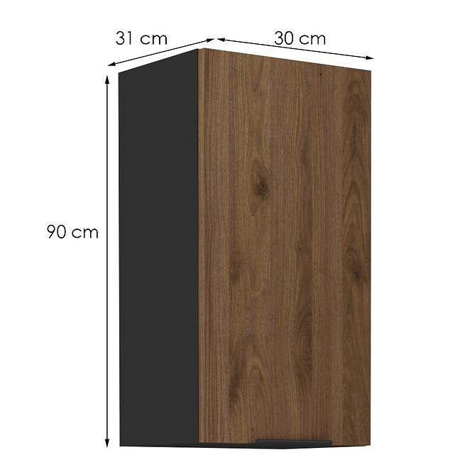 Küchenschrank Monza nuss okapi 30g-90 1f