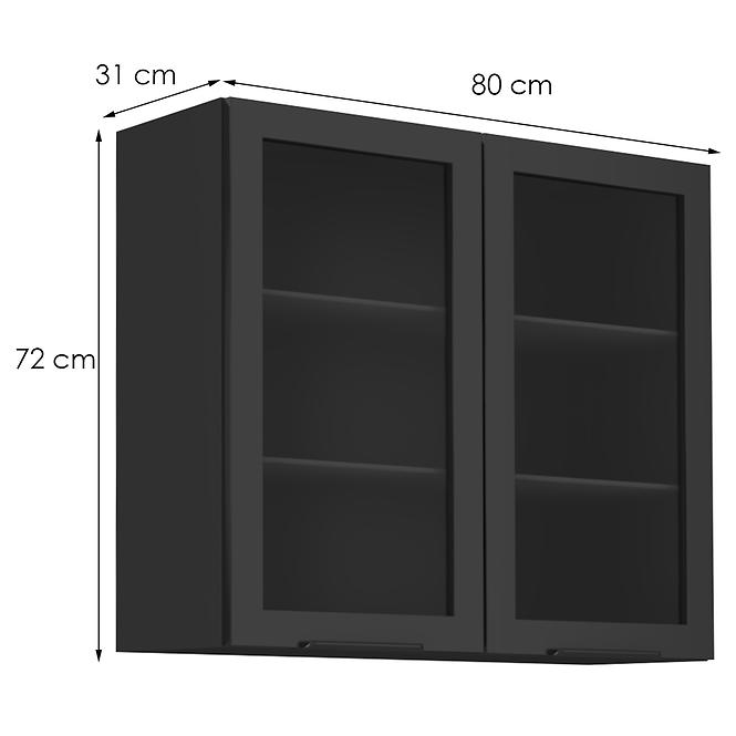 Küchenschrank Arona cashmere 80gs-72 2f