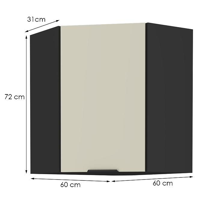 Küchenschrank Arona cashmere 60x60 Gn-72 1f (45°)