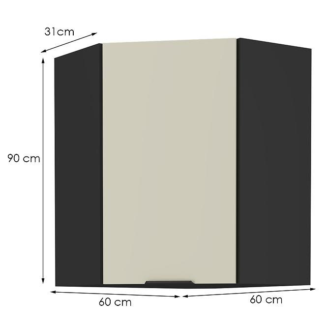 Küchenschrank Arona cashmere 60x60 Gn-90 1f (45°)